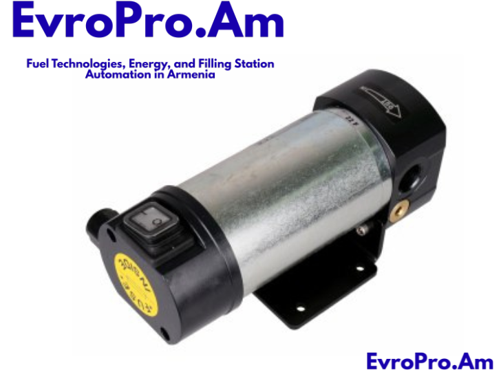 Piusi DC 12 կամ 24 Վ – Յուղի պոմպ (մինչև 2000 cSt), 4 լ/րոպե