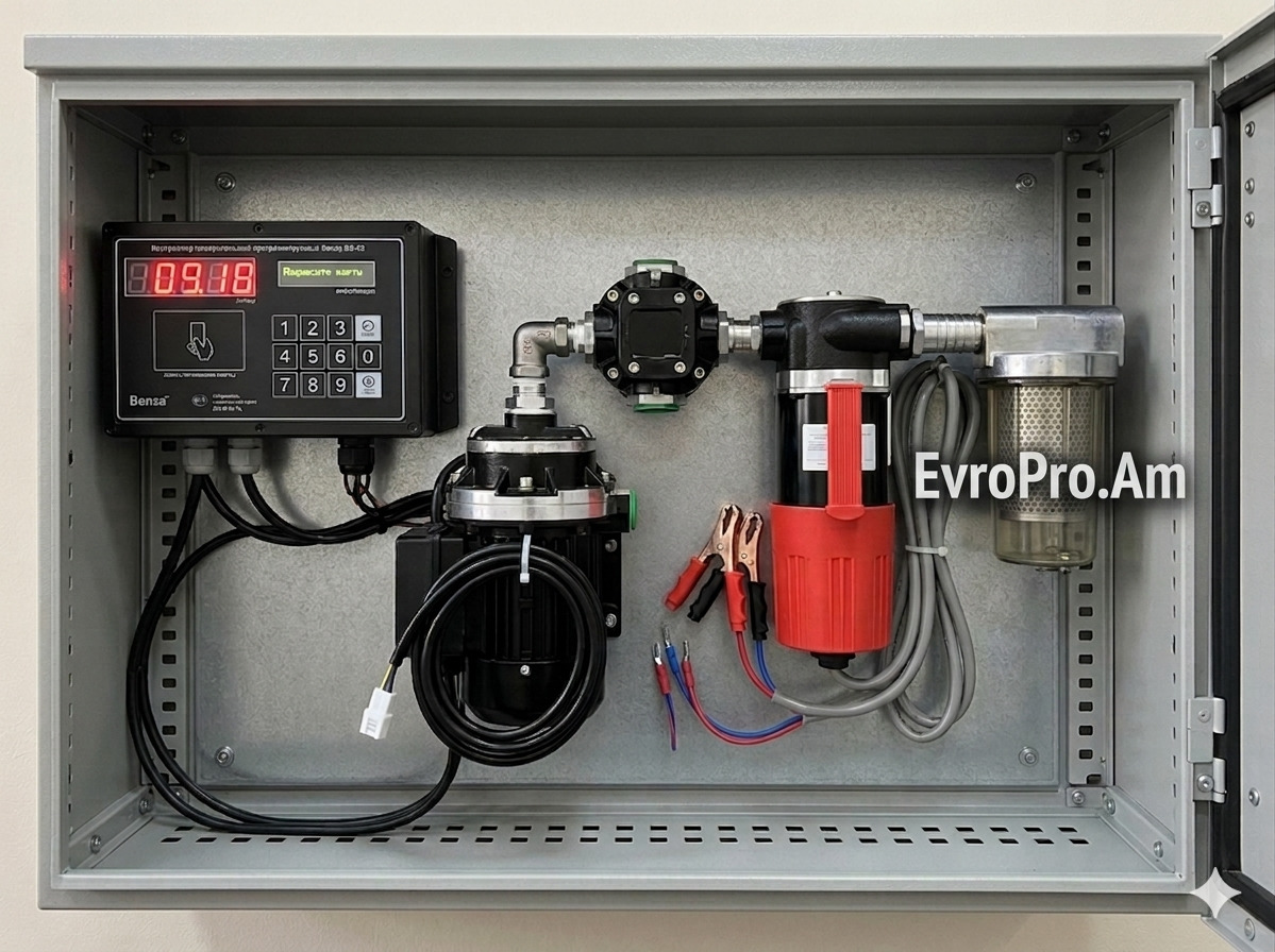 Комплект Автоматизации 24В (Benza BS 02 + насос 80 л/мин) дизельное топливо Комплект Автоматизации 24В (Benza BS 02 + насос 80 л/мин) дизельное топливо